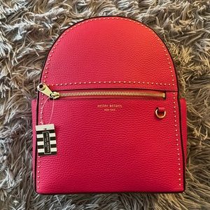 Henri Bendel West 57th Studed Pink Peacock NWT